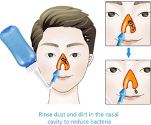 Cargar imagen en el visor de la galería, Botella de lavado e irrigación nasal. 500ML con dos boquillas.